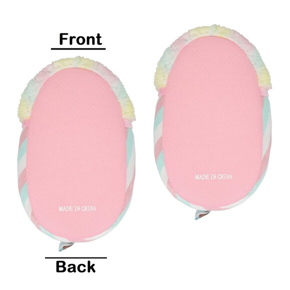 new Big Girls' Size 4-5 Squishmallows Indoor Slippers - Bevin the Snow-Cone - Picture 2 of 5